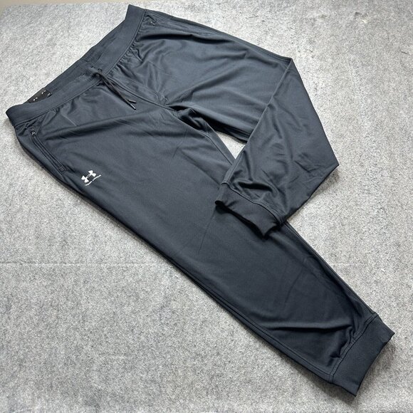Under Armour Jogger Men 3XL Black 31" Loose Sportstyle Tricot Knit 1290261 - Picture 1 of 16